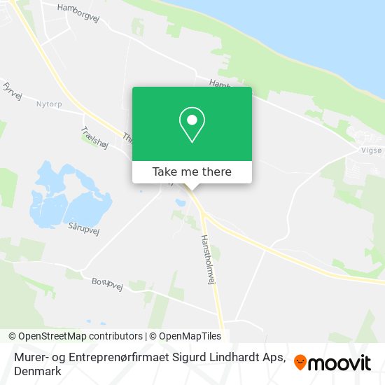 Murer- og Entreprenørfirmaet Sigurd Lindhardt Aps map