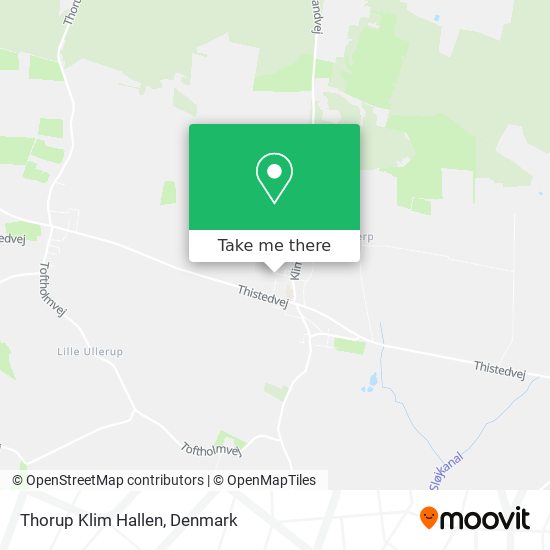 Thorup Klim Hallen map