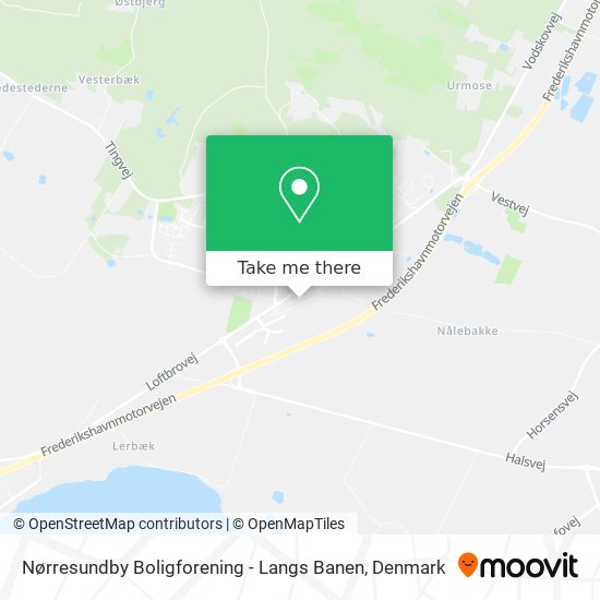 Nørresundby Boligforening - Langs Banen map