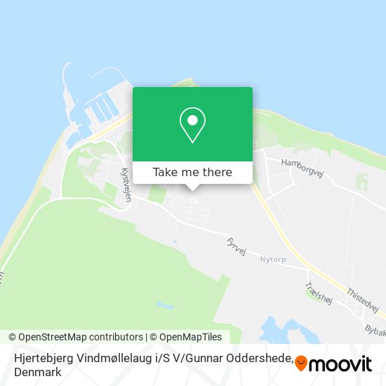 Hjertebjerg Vindmøllelaug i / S V / Gunnar Oddershede map