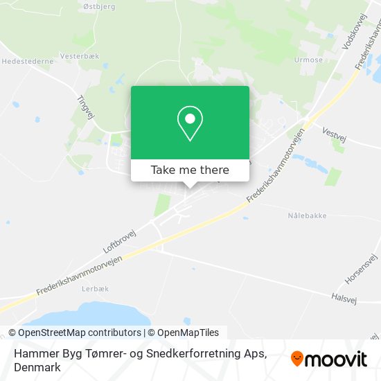 Hammer Byg Tømrer- og Snedkerforretning Aps map