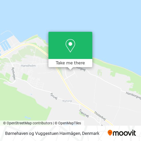 Børnehaven og Vuggestuen Havmågen map