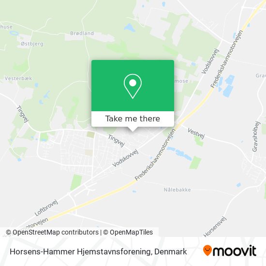 Horsens-Hammer Hjemstavnsforening map