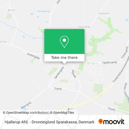 Hjallerup Afd. - Dronninglund Sparekasse map