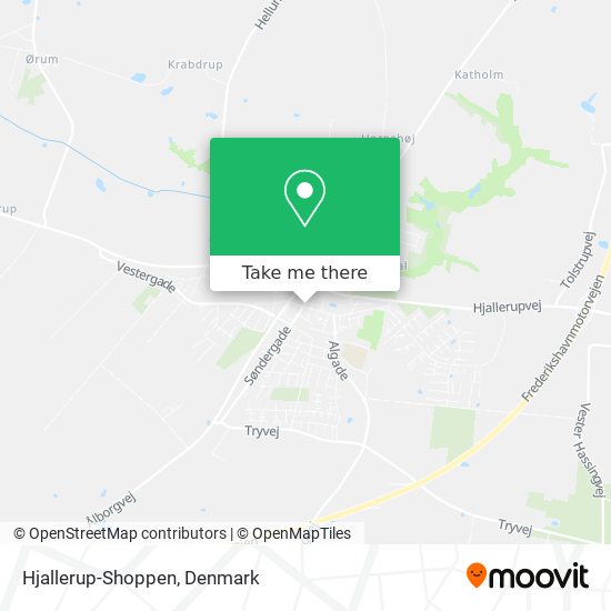 Hjallerup-Shoppen map