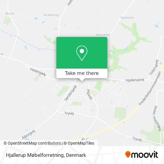 Hjallerup Møbelforretning map