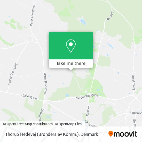 Thorup Hedevej (Brønderslev Komm.) map