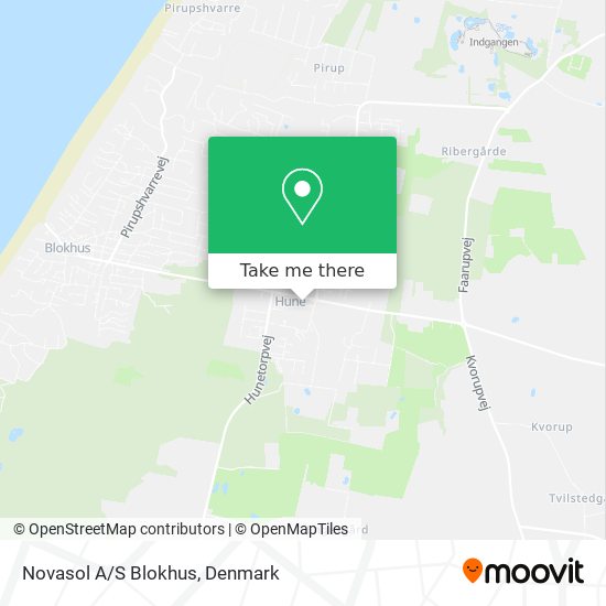 Novasol A/S Blokhus map