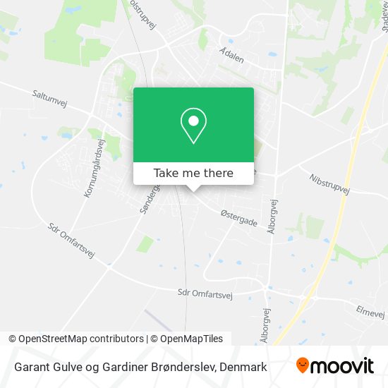 Garant Gulve og Gardiner Brønderslev map