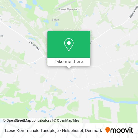 Læsø Kommunale Tandpleje - Helsehuset map