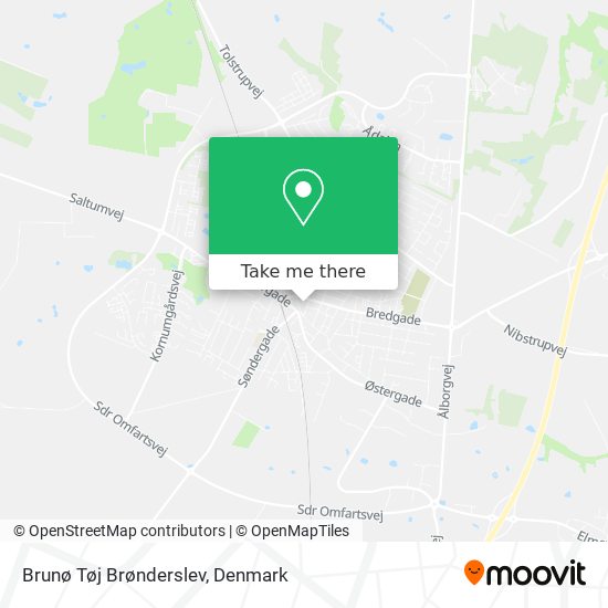 Brunø Tøj Brønderslev map