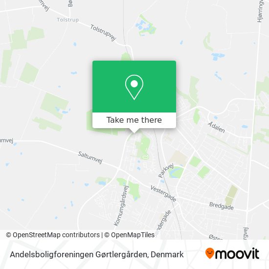 Andelsboligforeningen Gørtlergården map