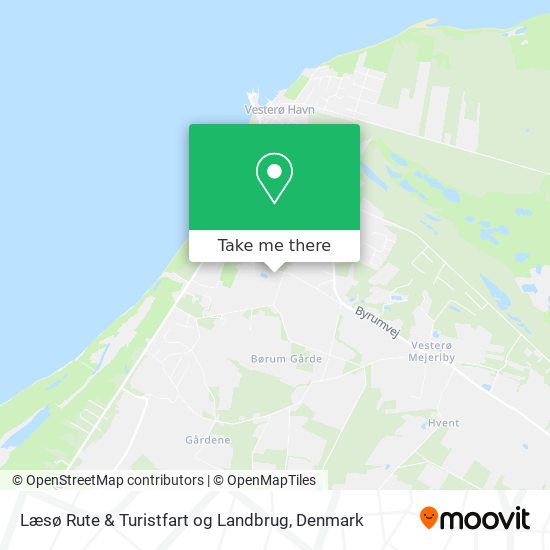 Læsø Rute & Turistfart og Landbrug map