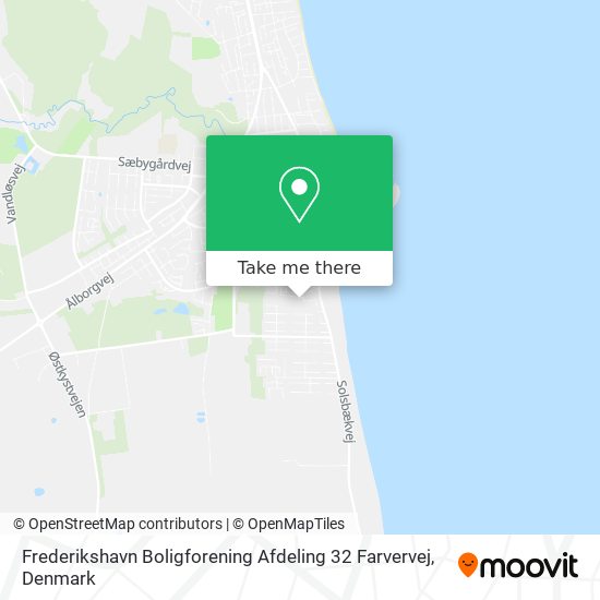 Frederikshavn Boligforening Afdeling 32 Farvervej map