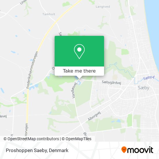 Proshoppen Saeby map