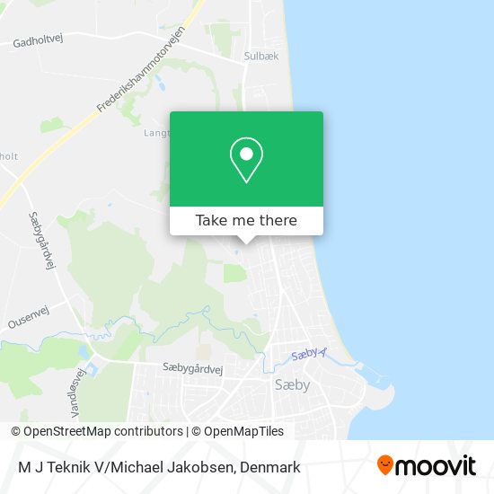 M J Teknik V/Michael Jakobsen map