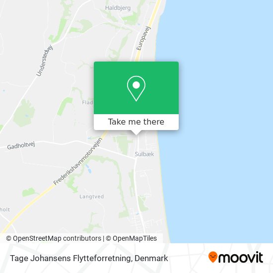 Tage Johansens Flytteforretning map