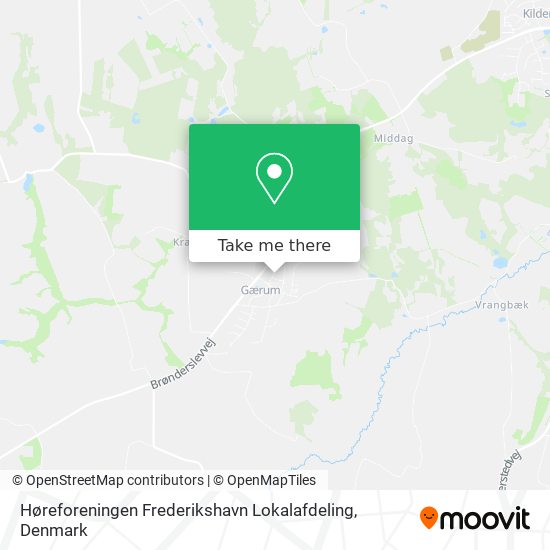 Høreforeningen Frederikshavn Lokalafdeling map