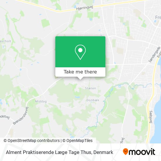 Alment Praktiserende Læge Tage Thus map