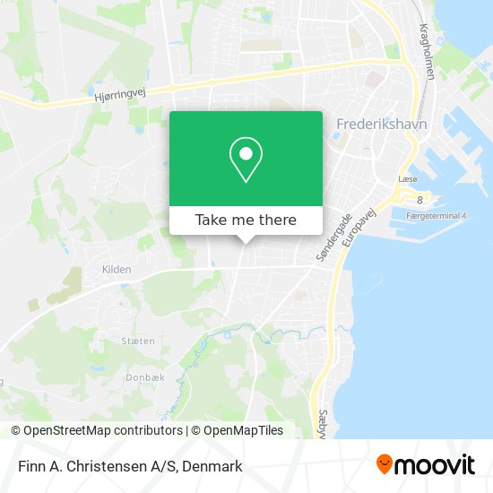 Finn A. Christensen A/S map