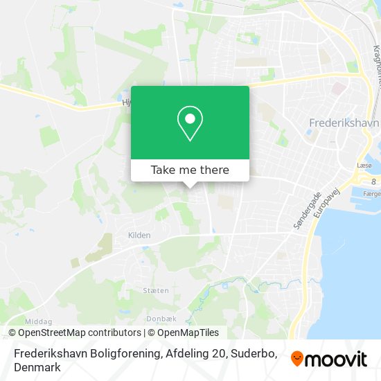 Frederikshavn Boligforening, Afdeling 20, Suderbo map