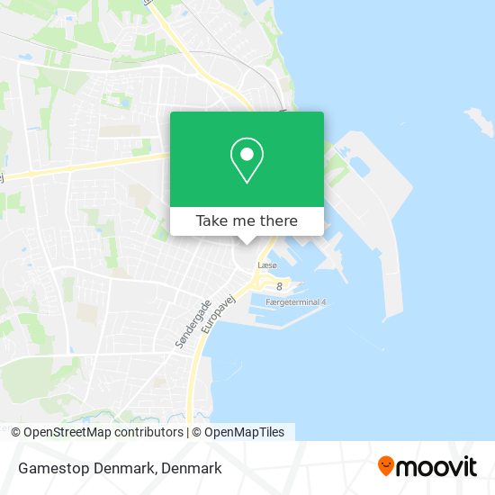 Gamestop Denmark map