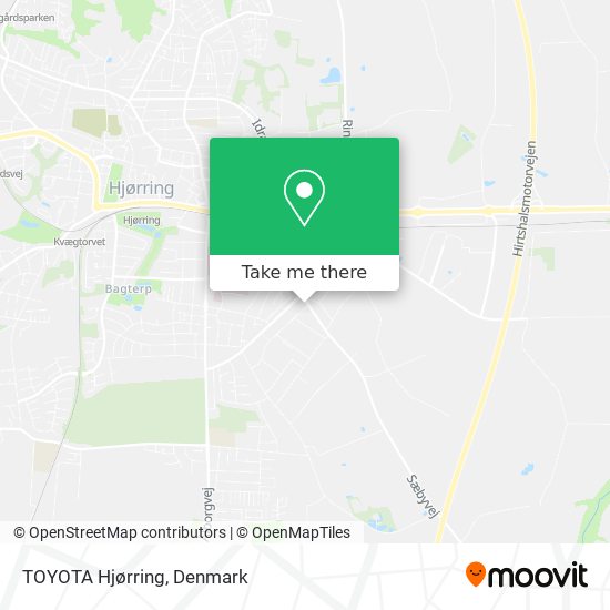 TOYOTA Hjørring map