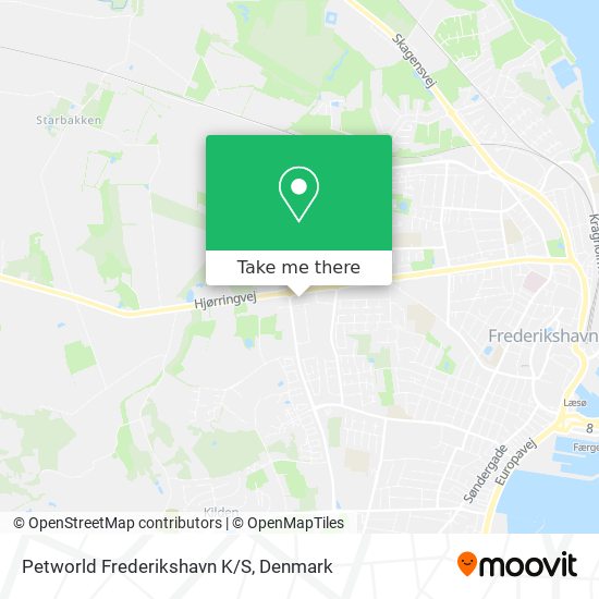 Petworld Frederikshavn K/S map