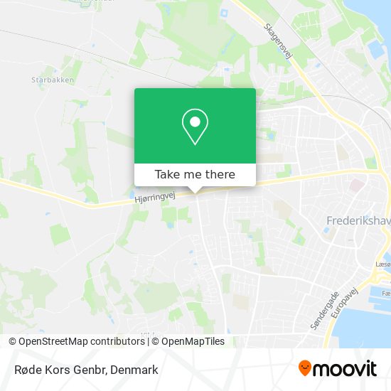 Røde Kors Genbr map