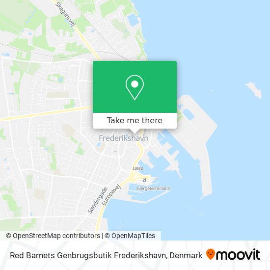 Red Barnets Genbrugsbutik Frederikshavn map