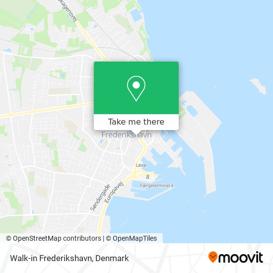 Walk-in Frederikshavn map