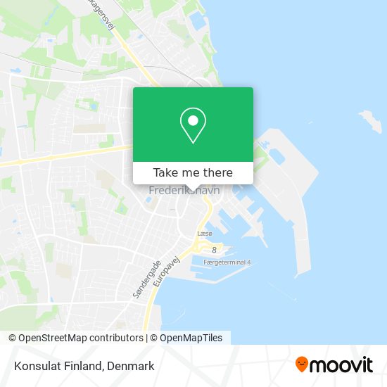 Konsulat Finland map