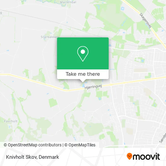 Knivholt Skov map