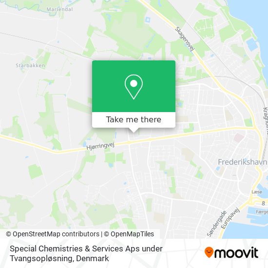Special Chemistries & Services Aps under Tvangsopløsning map