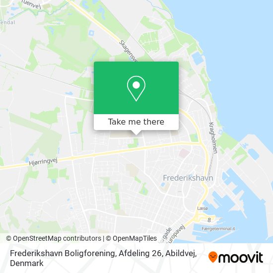 Frederikshavn Boligforening, Afdeling 26, Abildvej map