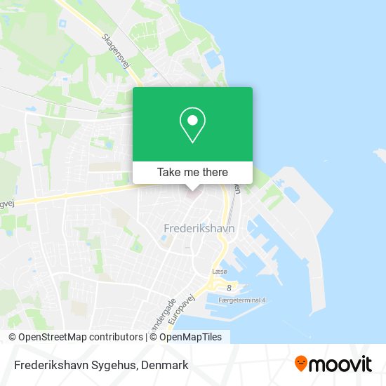 Frederikshavn Sygehus map