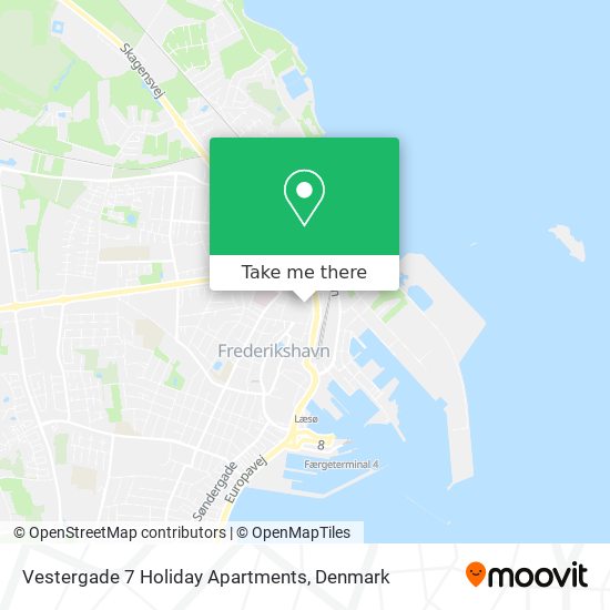Vestergade 7 Holiday Apartments map