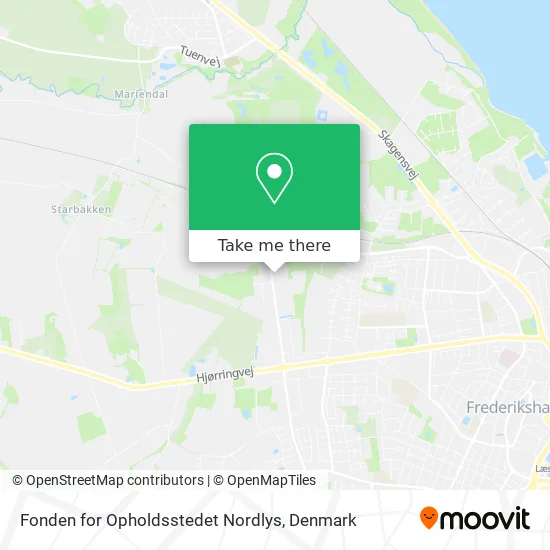 Fonden for Opholdsstedet Nordlys map