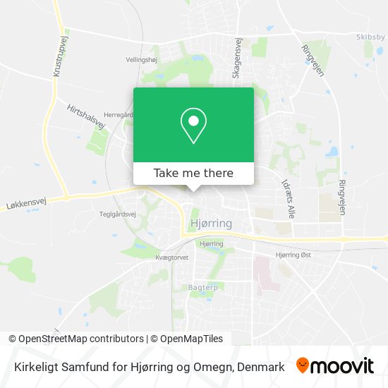 Kirkeligt Samfund for Hjørring og Omegn map