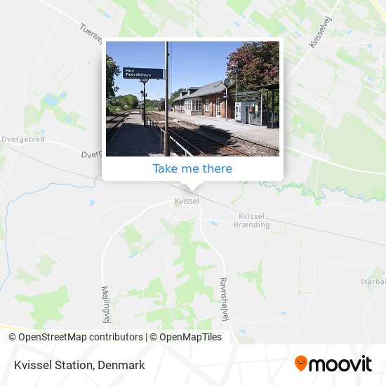 Kvissel Station map
