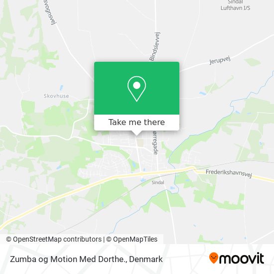 Zumba og Motion Med Dorthe. map
