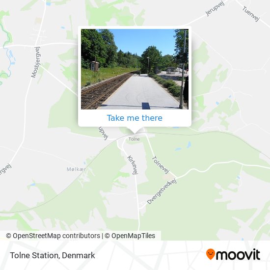 Tolne Station map