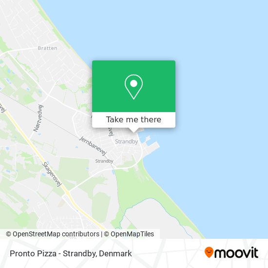 Pronto Pizza - Strandby map