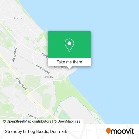 Strandby Lift og Baads map