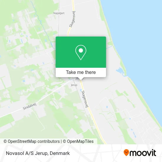 Novasol A/S Jerup map