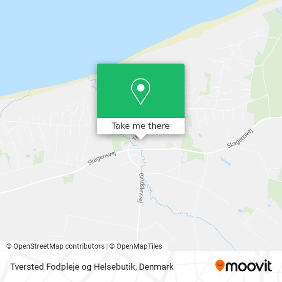 Tversted Fodpleje og Helsebutik map