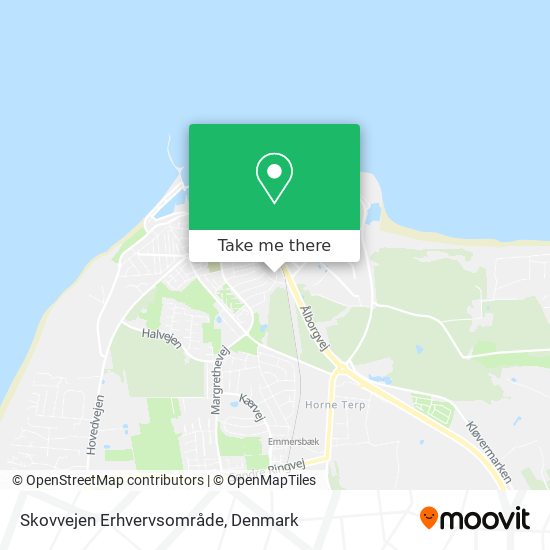 Skovvejen Erhvervsområde map