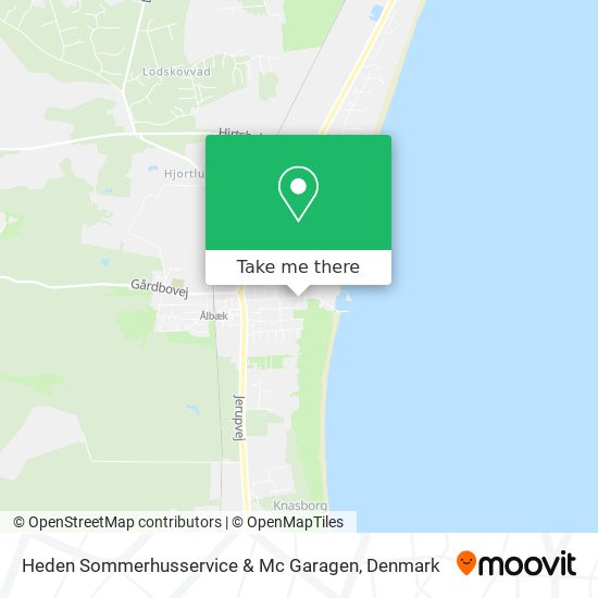 Heden Sommerhusservice & Mc Garagen map