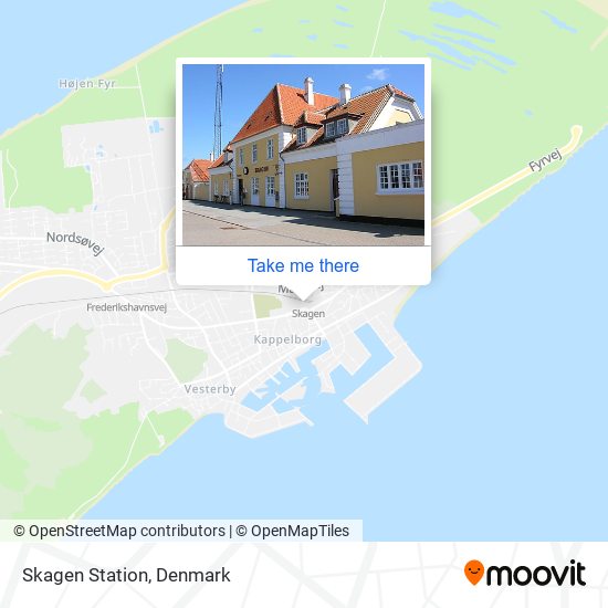 Skagen Station map