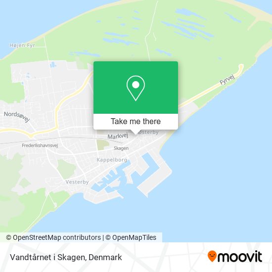Vandtårnet i Skagen map